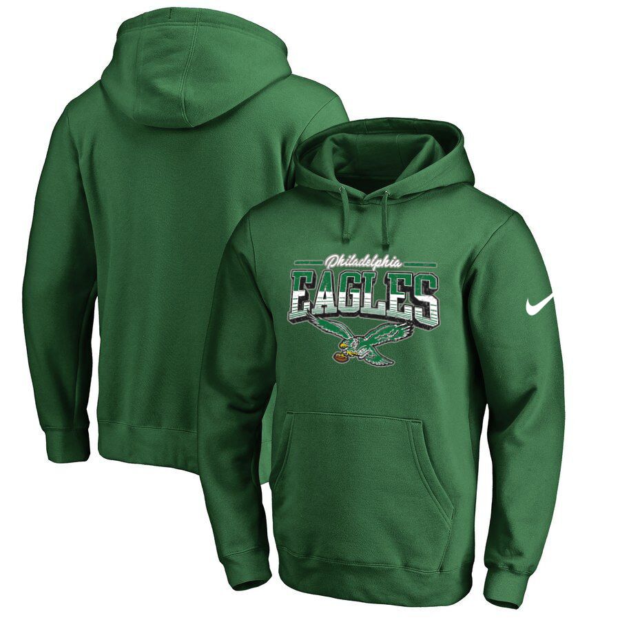 Men 2023 NFL Philadelphia Eagles green Sweatshirt style 10314